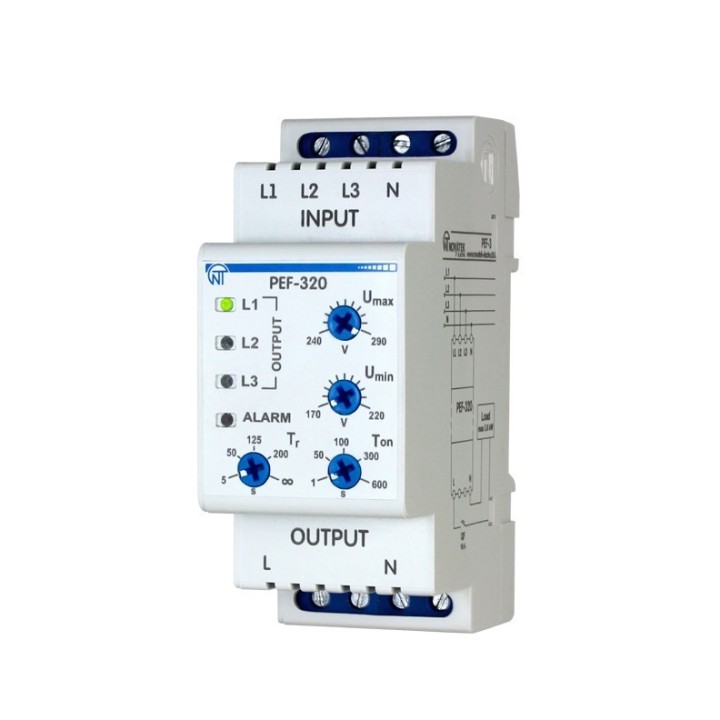 ELEKTRONICZNY PRZEŁĄCZNIK FAZ PEF-320