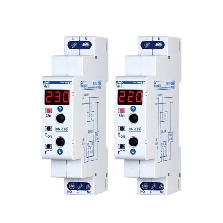 Przekaźnik napięciowy jednofazowy 230V RN-119 do 3.6kW NOVATEK